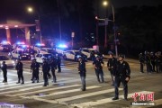 石狮约200名海军陆战队士兵进驻洛杉矶 开始执行警戒守卫任务